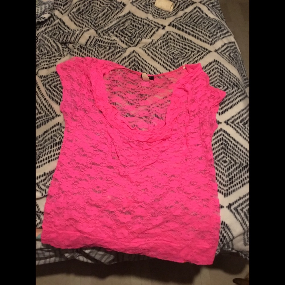 Debs Pink Laced Top